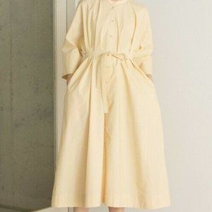 NEW UNIQLO U LEMAIRE STAND COLLAR 3/4 SLEEVE SHIRT DRESS Size M (fits M/L)NWT